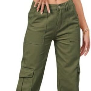 Pants for Women High Waisted Casual Pants  Streetwear with 6 Pockets