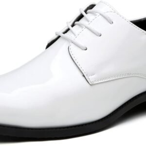 men Pointed-Toe Tuxedo Dress Shoes Casual Slip-on Loafer