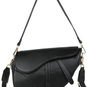 Women Saddle Shoulder Bag Clutch Purse Small Crossbody Bag Satchel Bags Handbag PU Leather