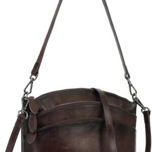 Leather Crossbody Bags for Women Genuine Leather s Satchel Shoulder Bag for Ladies with Two Strap