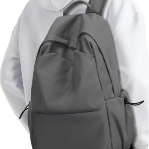 Laptop Backpack for Women and Men, Waterproof Lightweight Travel Daily Rucksack Casual 15.6 inches Computer Bags for , Grey