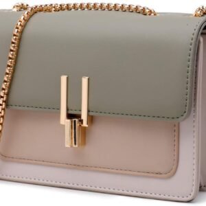 Color-Block Crossbody Bags for Women Leather Cross Body s Cute Designer Handbags Shoulder Bag Medium Size