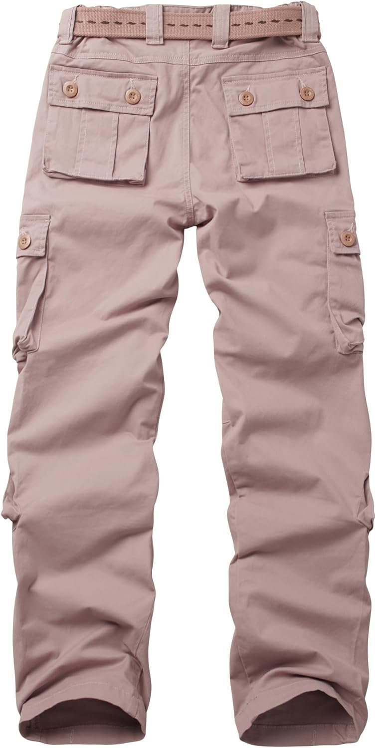 Womens Pants with Pockets Outdoor Casual Ripstop Camo Military Combat Construction Work Pants - Image 2
