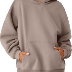 Womens Oversized Sweatshirts Fleece Hoodies Long Sleeve Shirts Pullover Fall Outfits  with Pocket
