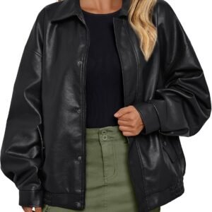 Women d Leather Jackets Faux Suede  Fall Zip Up Motorcycle Coats Blazer Jackets for Women Outfits