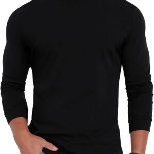 Men's Lightweight Turtleneck Shirts Long Sleeve Thermal Pullover Sweater