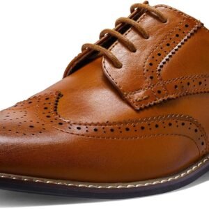 men Dress Shoes Formal Business Classic Lace Up Wingtip Oxford Shoes