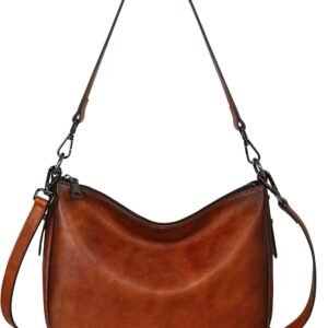 Leather s for Women Crossbody  Shoulder Bag Women’s Handbags with 2 Straps Designer Fashion Satchel