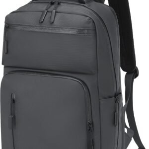 Waterproof Laptop Backpack for Men & Women, Flight Approved Anti-Theft Daypack with 15.6-inch Laptop Sleeve (Gray)