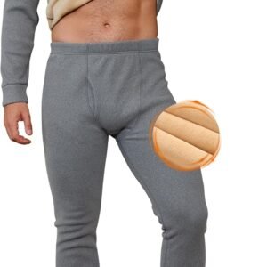 Men's Thermal Underwear Set Heavyweight Soft Fleece-Lined Top and Long Johns Winter Base Layer (S-XXL)