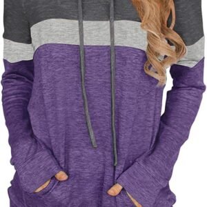 Womens Tops Long Sleeve Hoodies Fall Clothes Fashion Sweatshirts Trendy Casual Shirts Tunics S-XXL