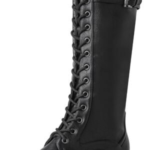 Women's  Knee High Riding Combat Boots