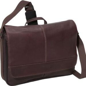 Full-Grain Colombian Leather Crossbody Laptop Case & Tablet Day Bag
