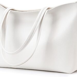 Tote Bag Zipper Shoulder Bag Faux Leather s Satchel for Women Large Casual Handbag Work Dating College