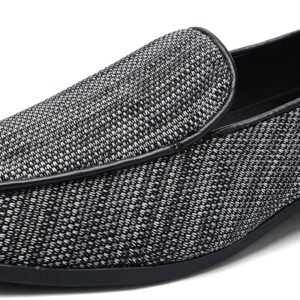 Mens Dress Loafers Tuxedo Suit Slip on Shoes