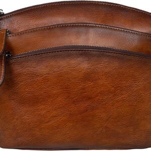 Crossbody Bags for Women Genuine Leather s with Multi-Pockets Vintage Ladies Small Shoulder Satchel Bag