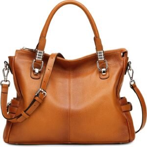Women Genuine Leather Handbag Shoulder  Satchel Tote Crossbody Bag
