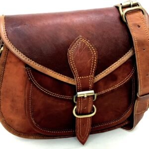 Women Vintage Leather Crossbody Shoulder Bag Satchel ladies  Saddle Bag Crossover Bags for Women Travel