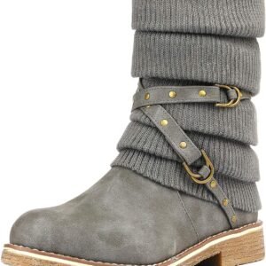 Women's Mid Calf Fashion Winter Snow Boots