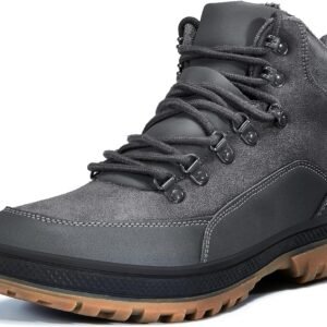 Men's Snow Boots Lightweight Waterproof Winter Boots Fur Lined Anti-slip Cold Weather Shoes