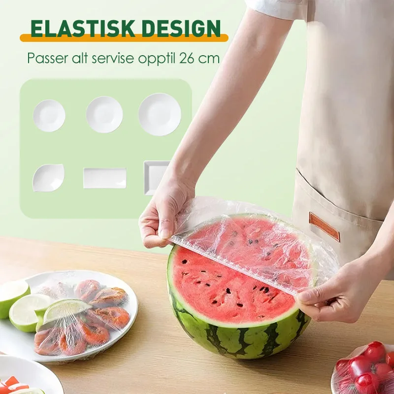 Stretchable Food Covers (100 Pieces)
