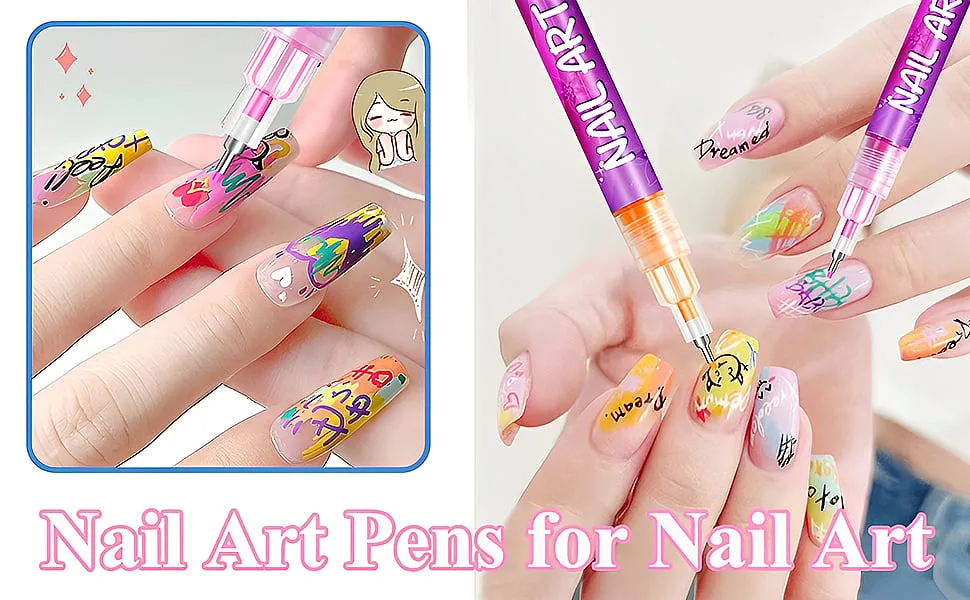 12 Colors Nail Art Pens Set