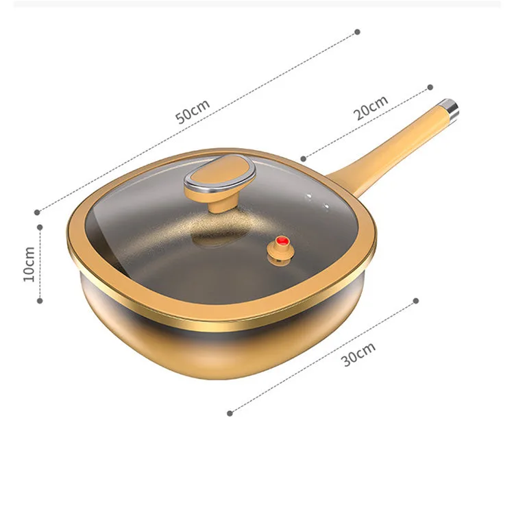 12in Titanium Alloy Non-Stick Pot with Lid