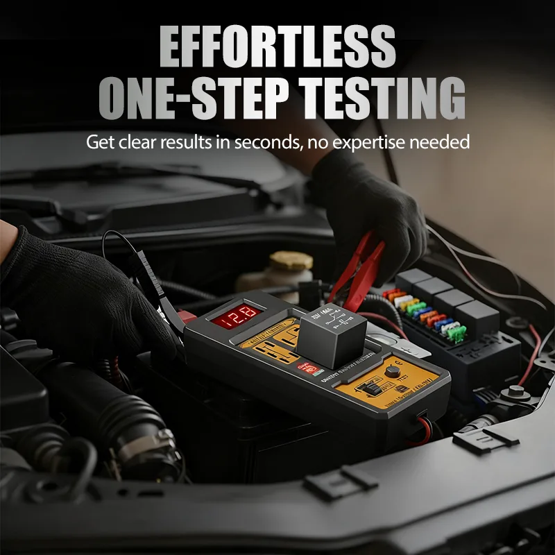 12V/24V Automotive Relay Voltage Tester with LED Indicator
