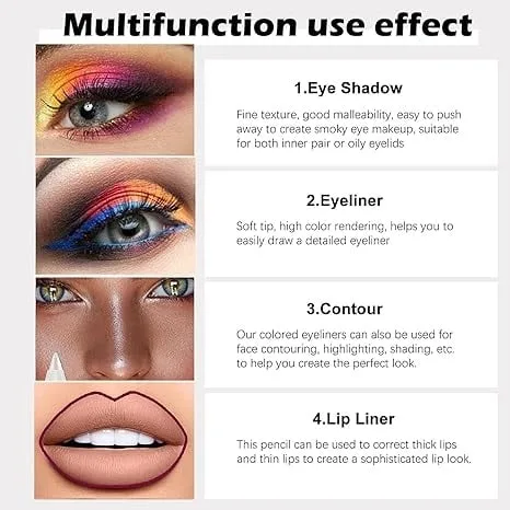 14-Piece Waterproof Gel Eyeliner Set