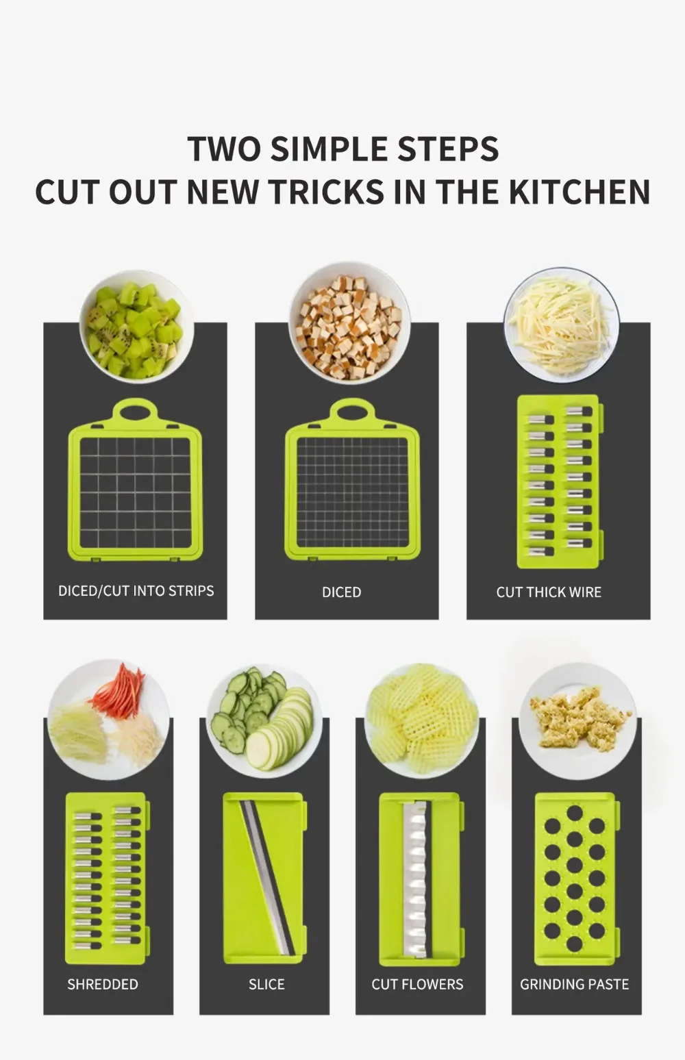 16-Piece Multi-Function Vegetable Cutter