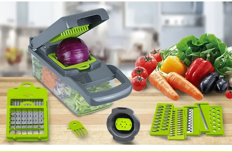 16-Piece Multi-Function Vegetable Cutter