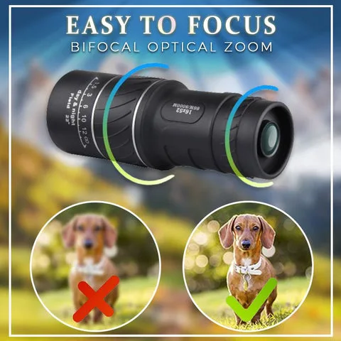 16x52 Bifocal Monocular Telescope
