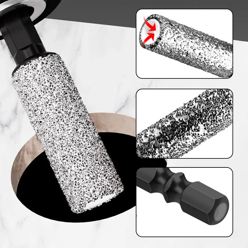2-in-1 Hexagonal Shank Brazing Dry Drilling Specialized Hole Opener