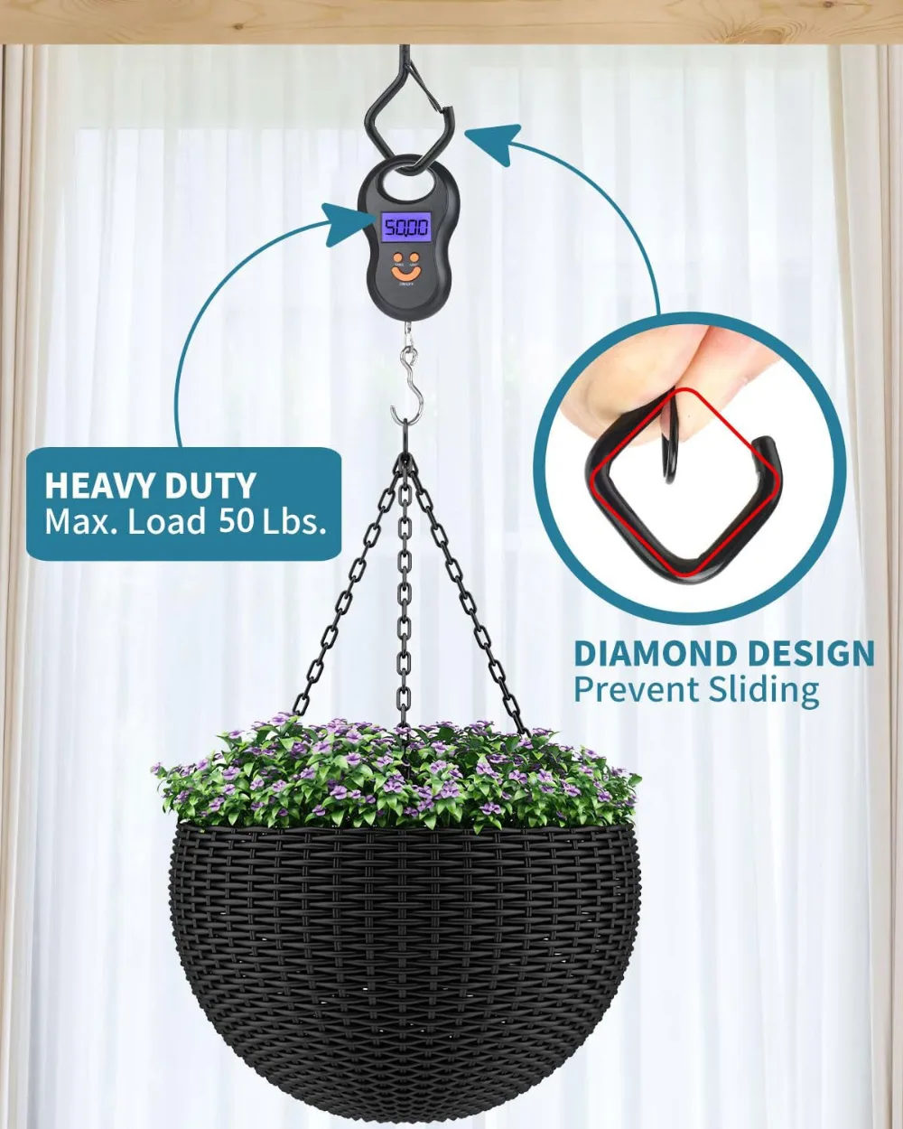 20Pcs Square Snap Clips Hooks
