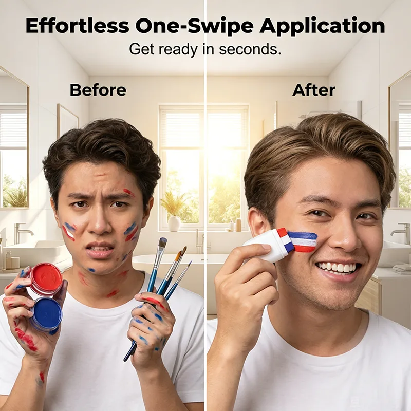 3 Color Flag Face Paint Stick for World Cup