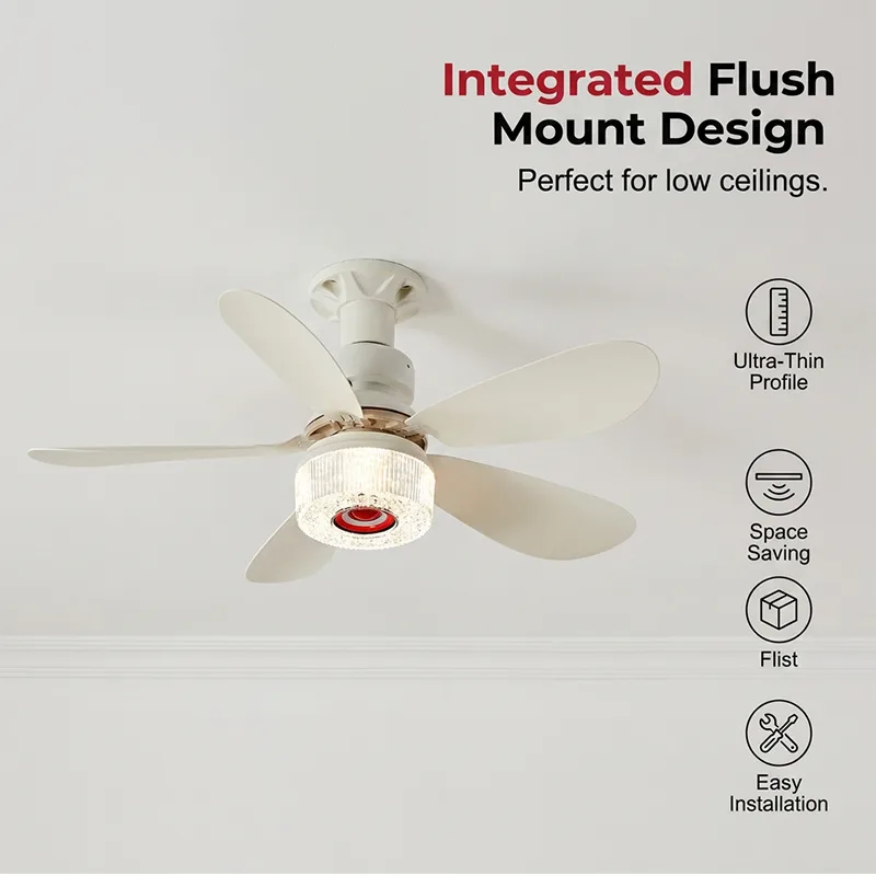 3-in-1 Ceiling Fan with Light and Bluetooth Speaker