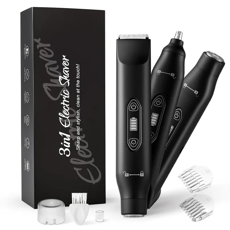 3-in-1 Electric Body Groomer Kit