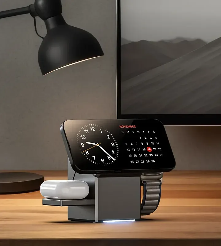 3-in-1 Foldable Magnetic Charging Station – Perfect for Home, Work & Travel