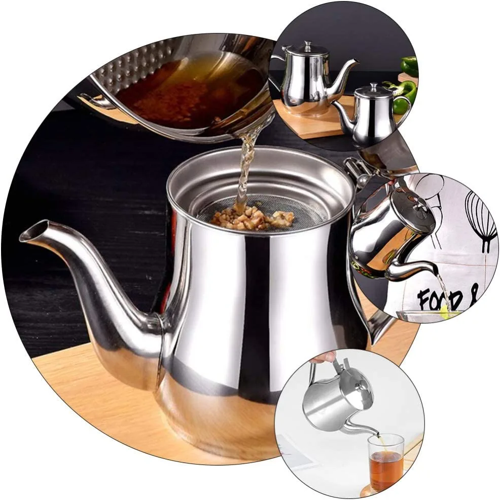 304 Stainless Steel Oil Filter Kettle, Large Capacity