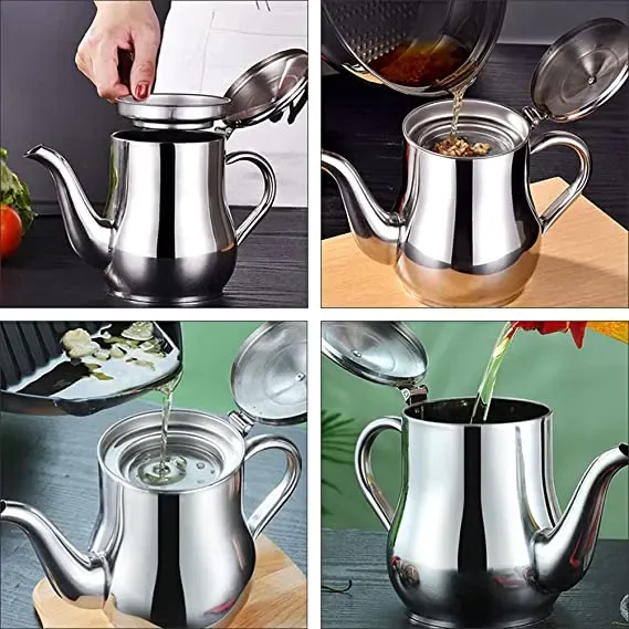 304 Stainless Steel Oil Filter Kettle, Large Capacity