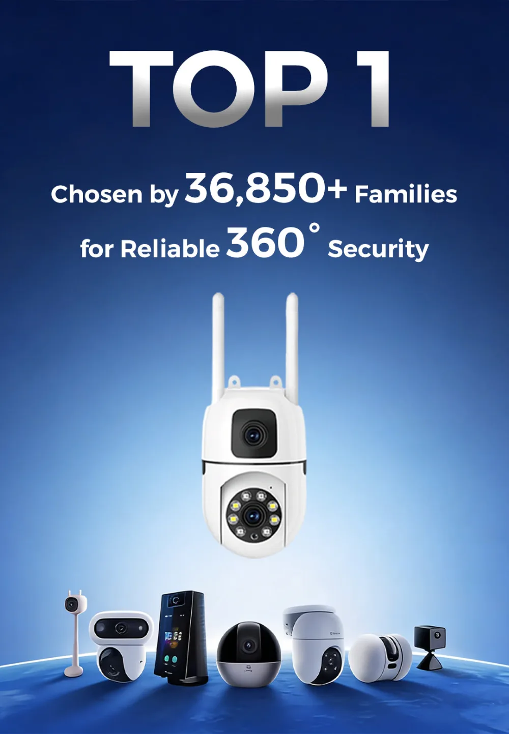 360° Pan & Tilt 4K Dual Lens Security Camera