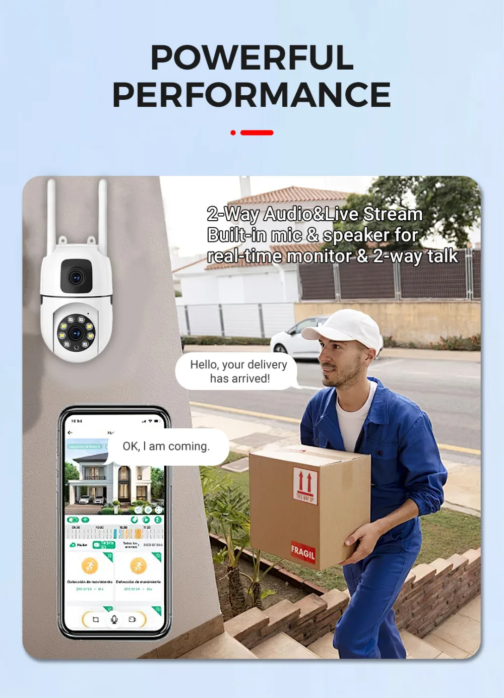 360° Pan & Tilt 4K Dual Lens Security Camera