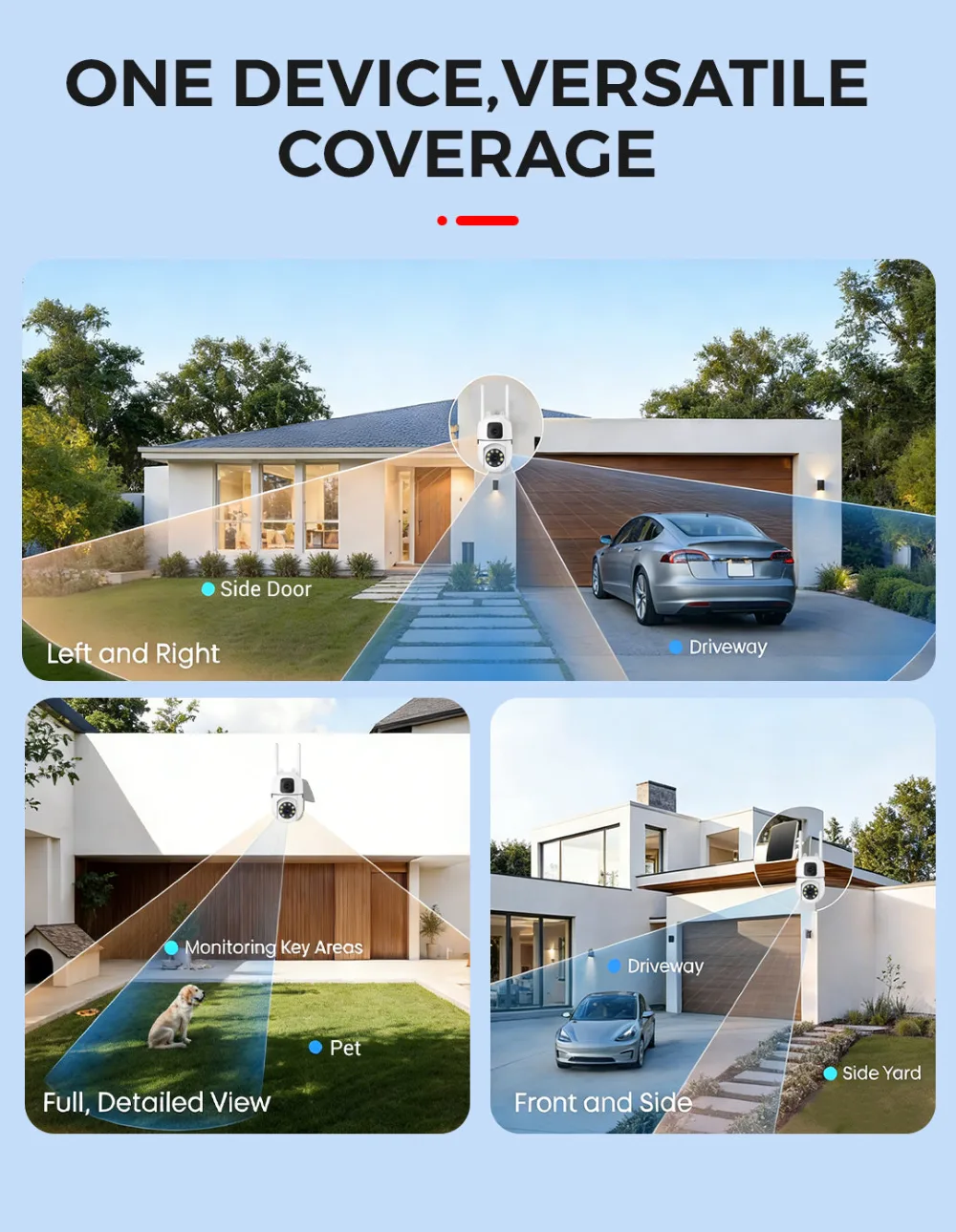 360° Pan & Tilt 4K Dual Lens Security Camera