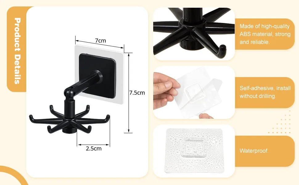 360° Rotating Folding Hook