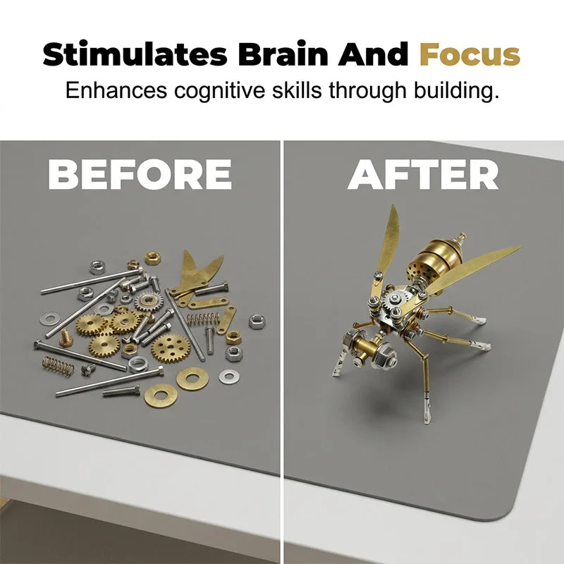 3D Metal Bee Puzzle Assembly Model Kit