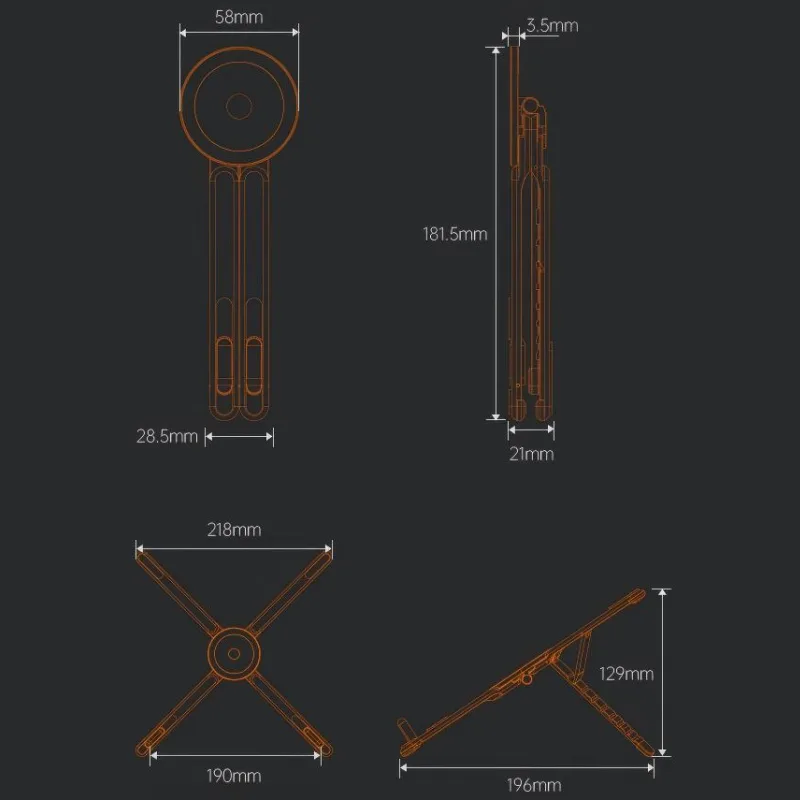 4-in-1 Multifunctional Magnetic Device Stand