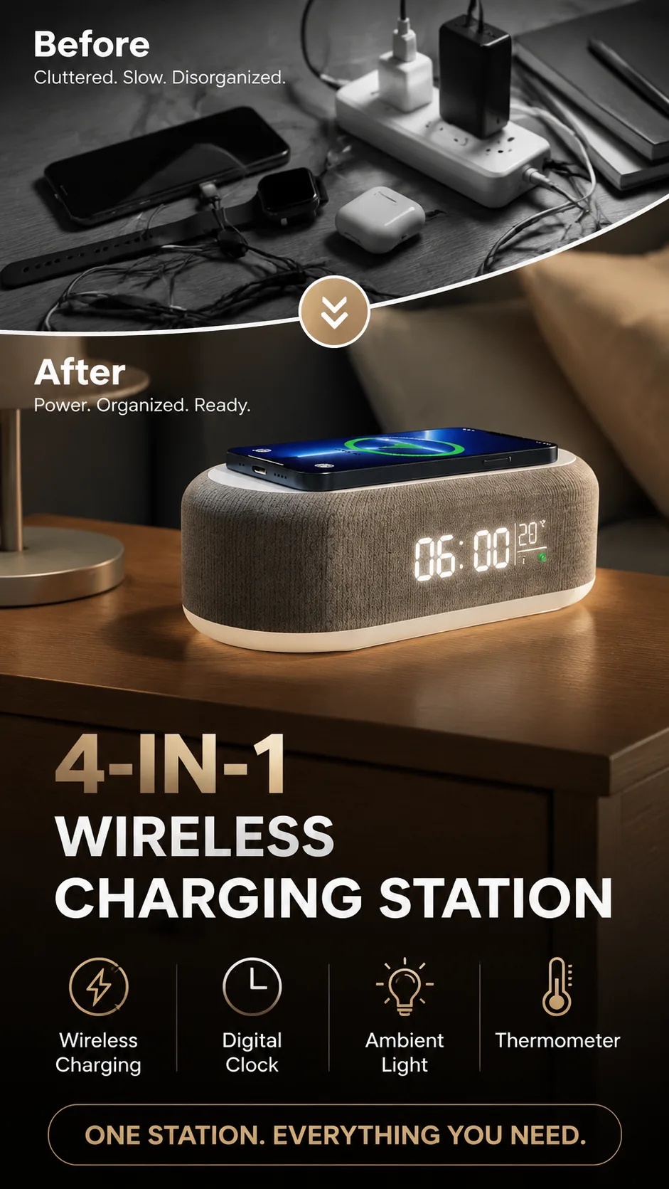 4-in-1 Wireless Charging Station