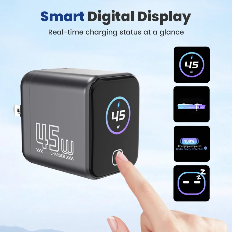 45W Charger with Smart Digital Display