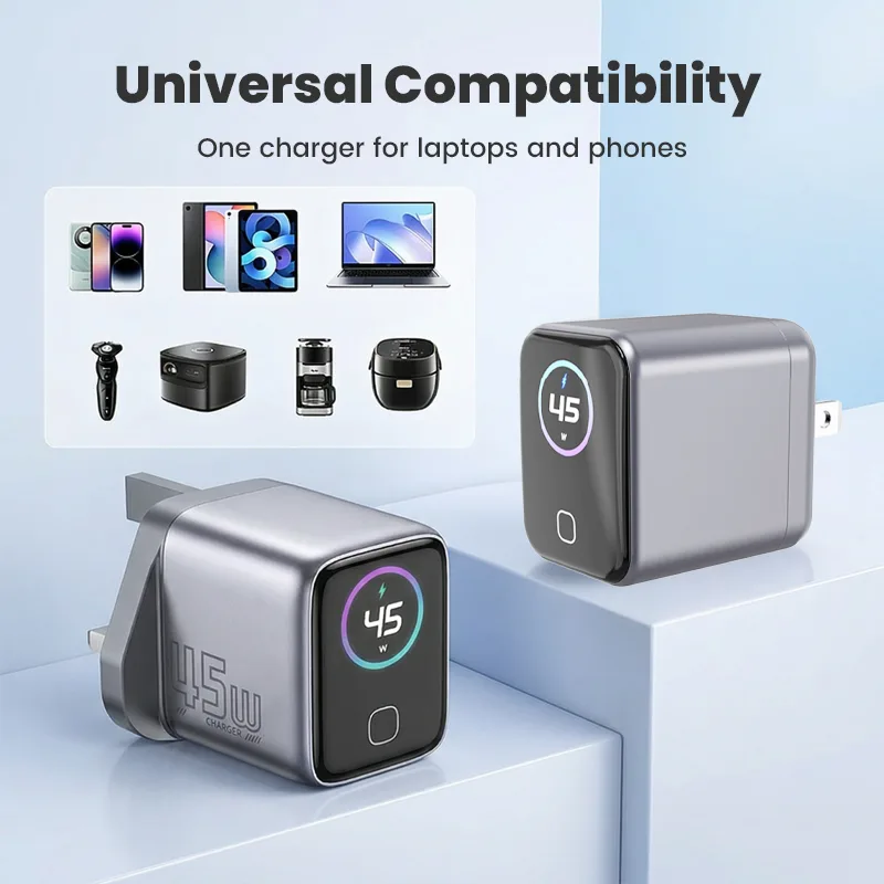 45W Charger with Smart Digital Display