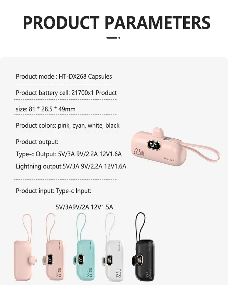 5000mAh Mini Portable Power Bank